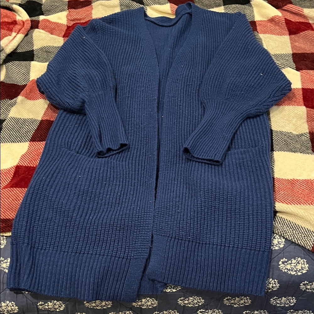 Women's Blue Knit cardigan